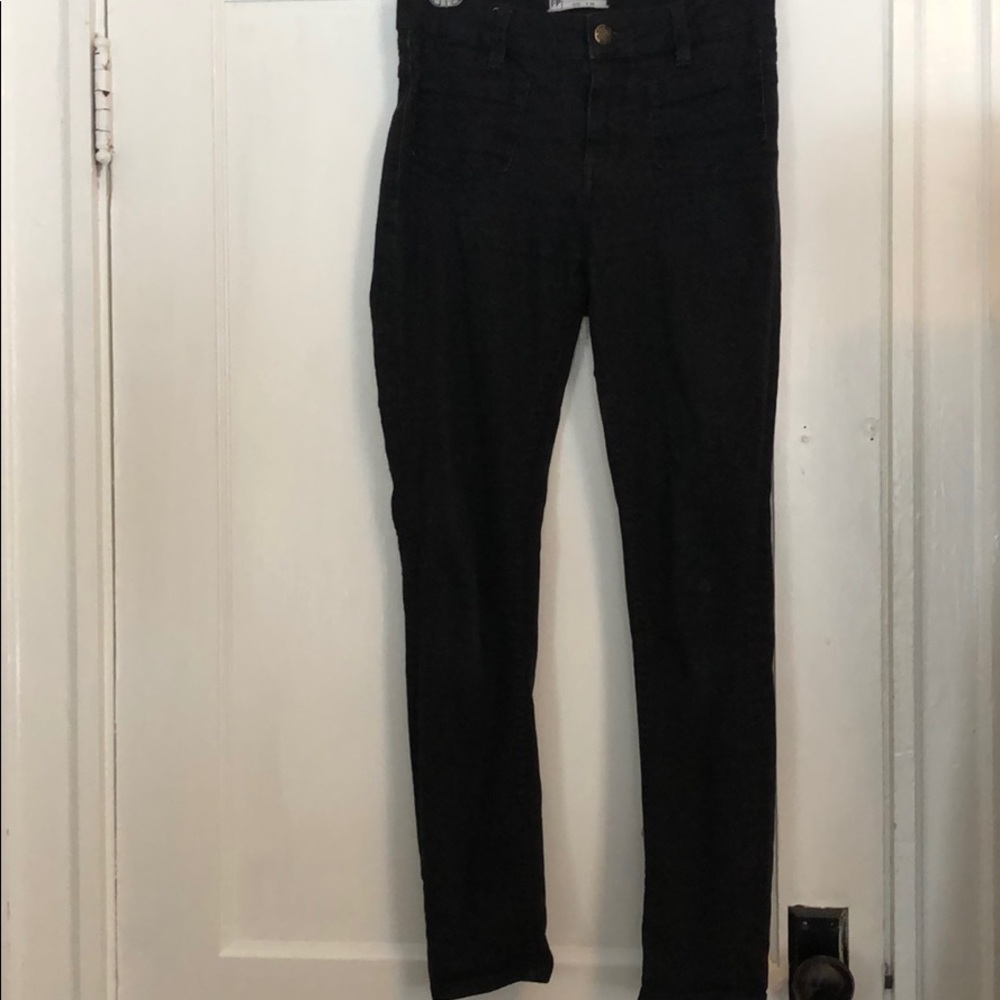 Free People High Waisted Black Jeans